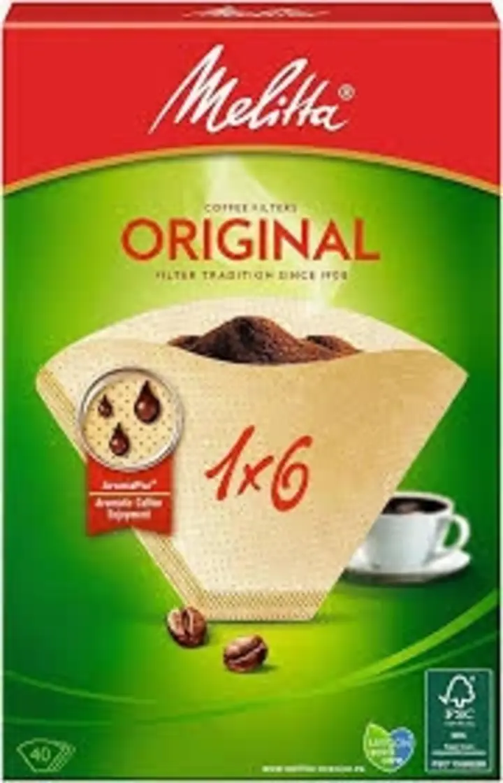 Melitta Original Coffee Filter 1X6 40 Pieces